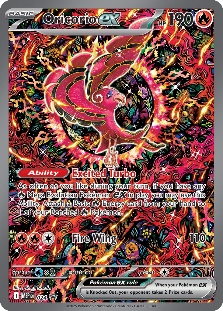 Oricorio ex - Mega Evolution Black Star Promos - 024 - Holofoil
