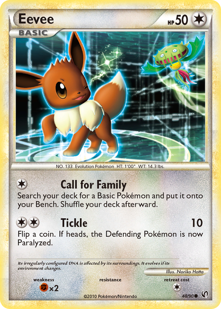 Eevee • HS—Undaunted • 48/90 • Common • Near Mint • Normal