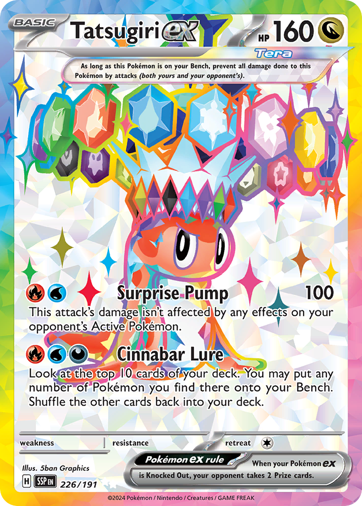 Tatsugiri ex • Surging Sparks • Ultra Rare • Near Mint • Holofoil