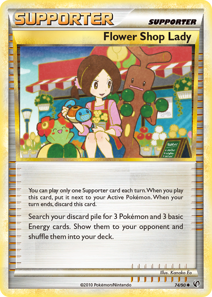 Flower Shop Lady • HS—Undaunted • 74/90 • Uncommon • Near Mint • Normal