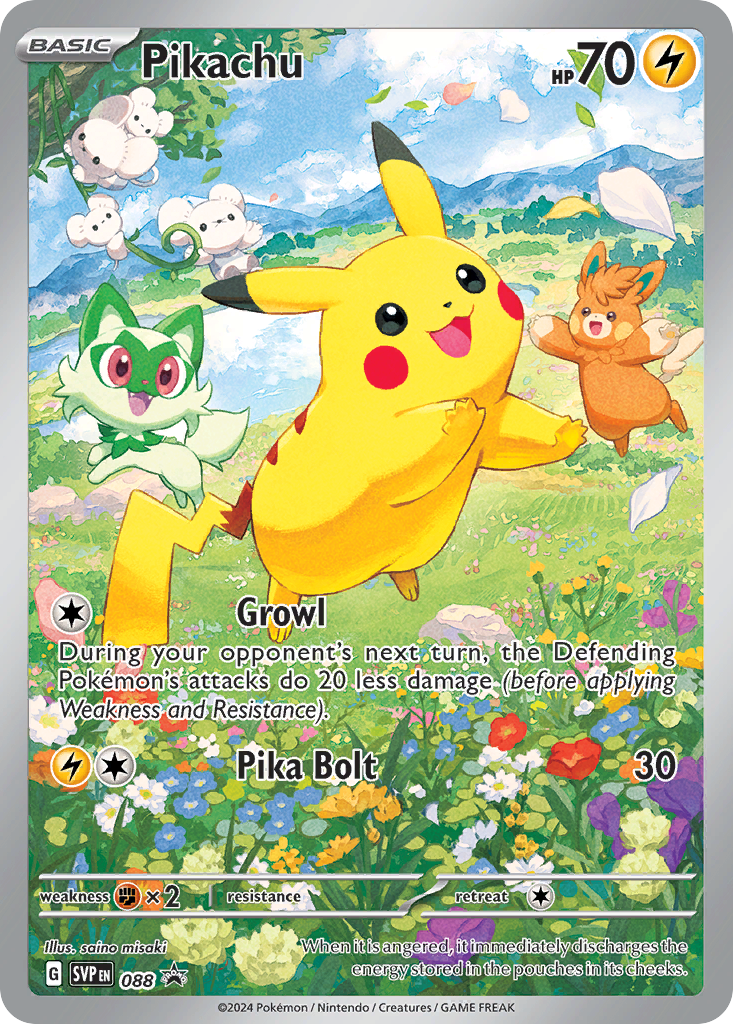 Pikachu • Scarlet & Violet Black Star Promos • 088 • Promo • Near Mint • Holofoil