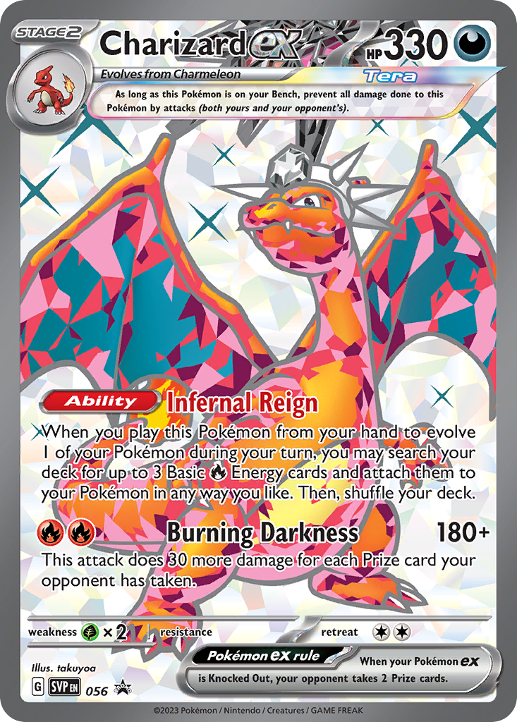 Charizard ex • Scarlet & Violet Black Star Promos • 056 • Promo • Near Mint • Holofoil