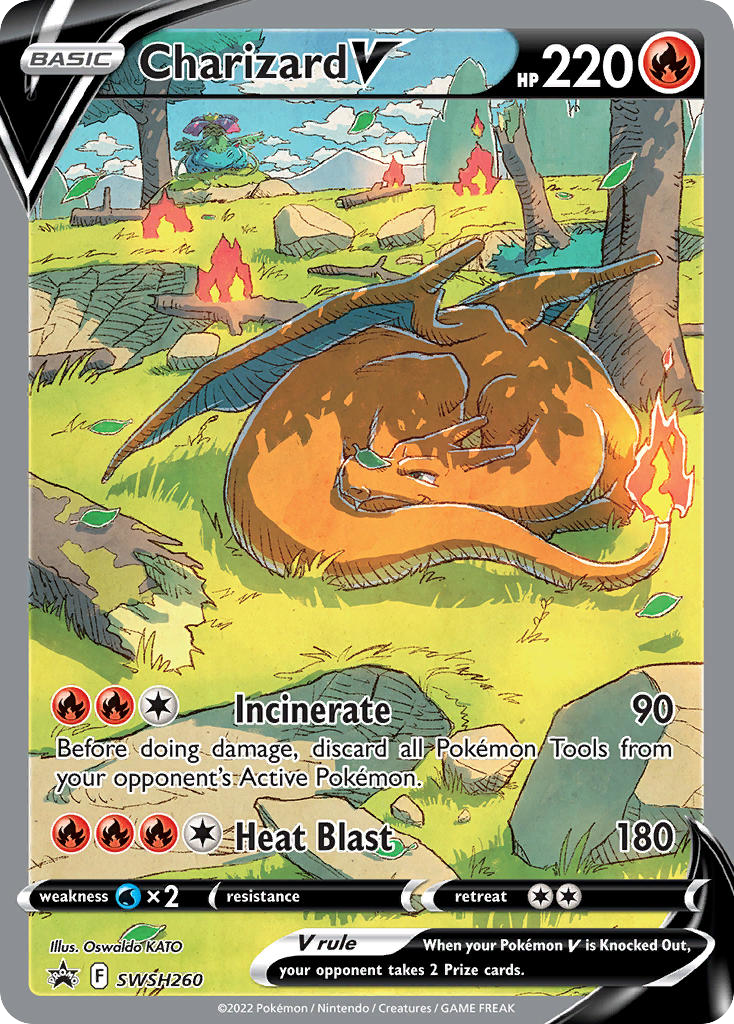 Charizard V - SWSH Black Star Promos - SWSH260 - Holofoil