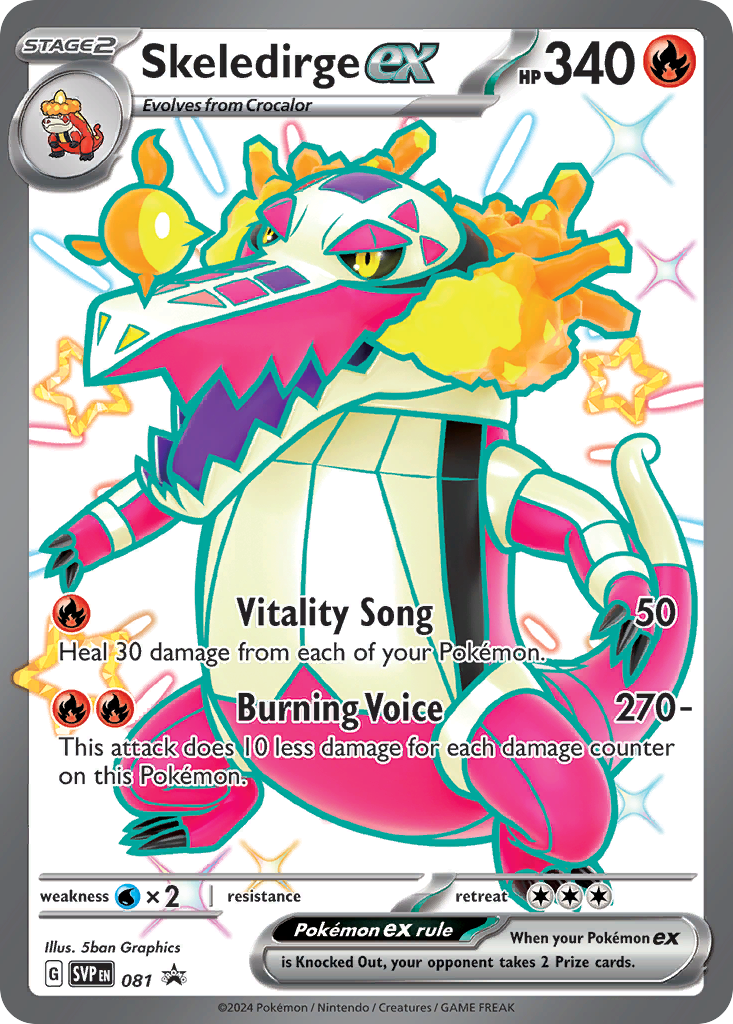 Skeledirge ex - Scarlet & Violet Black Star Promos - 081 - Holofoil