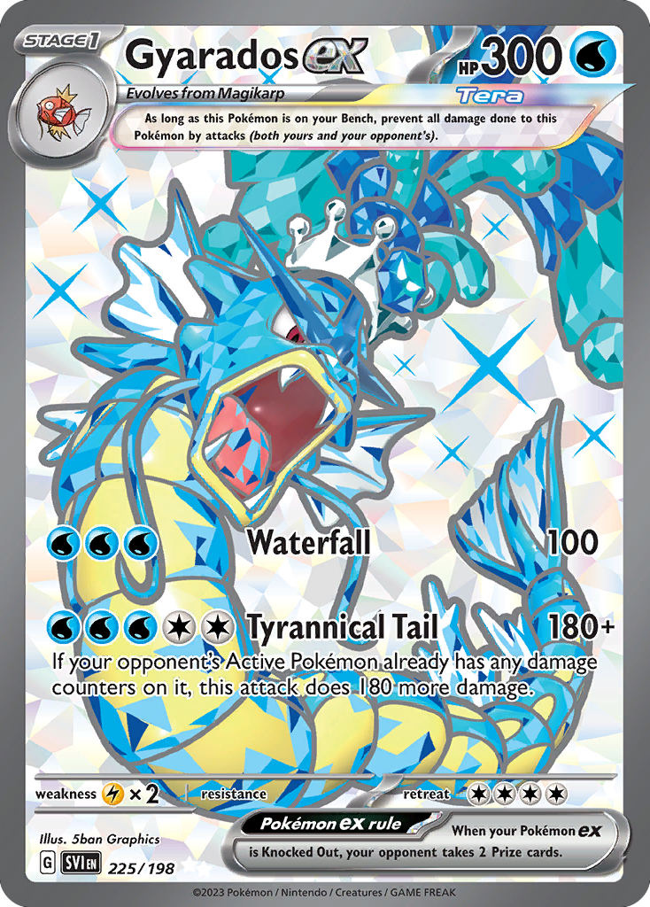 Gyarados ex • Scarlet & Violet • 225/198 • Ultra Rare • Near Mint • Holofoil
