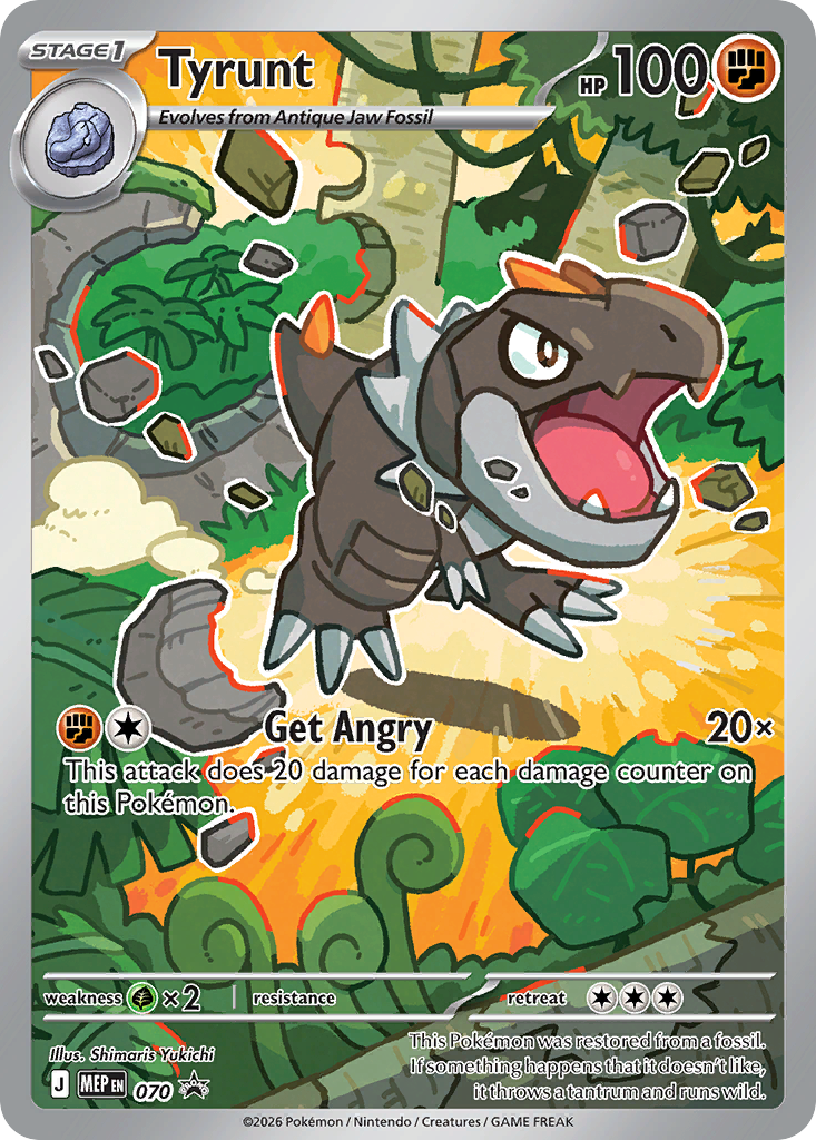 Tyrunt - Mega Evolution Black Star Promos - 070 - Sealed · Pokemoncenterstamp
