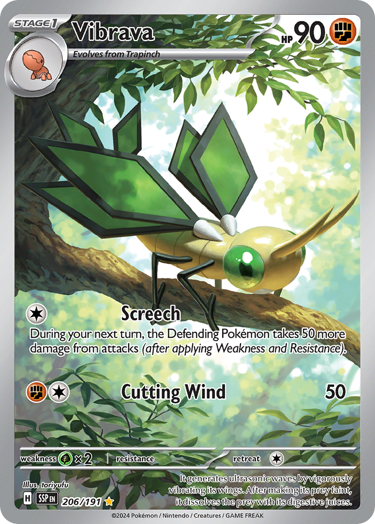 Vibrava • Surging Sparks • Illustration Rare • Near Mint • Holofoil