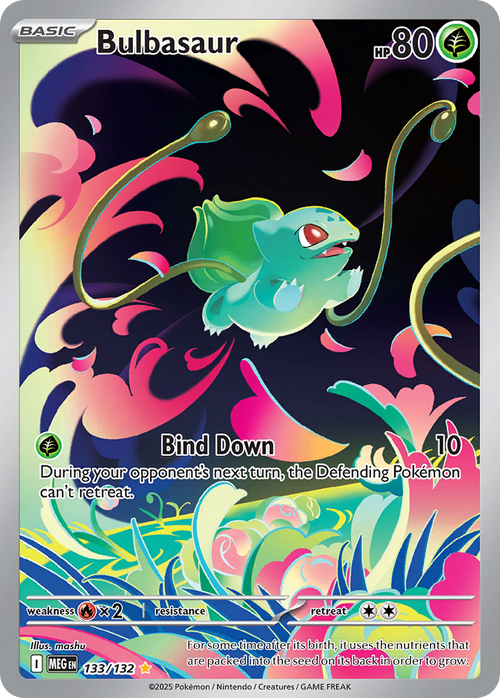Bulbasaur - Mega Evolution - 133/132 - Expansion Stamp