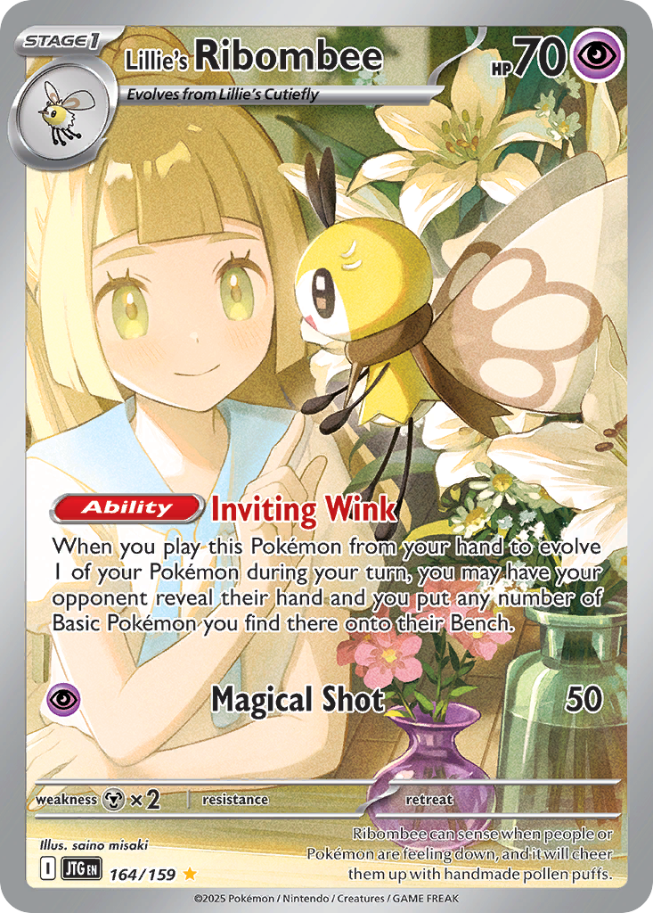 Lillie's Ribombee • Journey Together • Illustration Rare • Near Mint • Holofoil