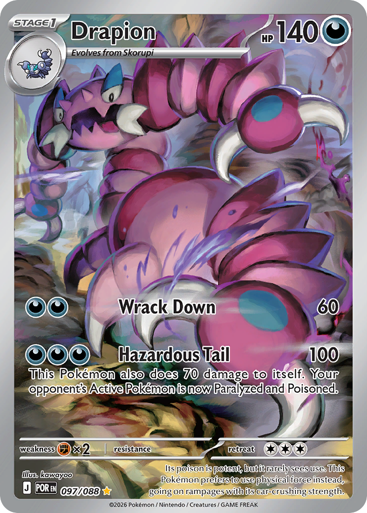 Drapion • Perfect Order • Illustration Rare • Near Mint • Holofoil