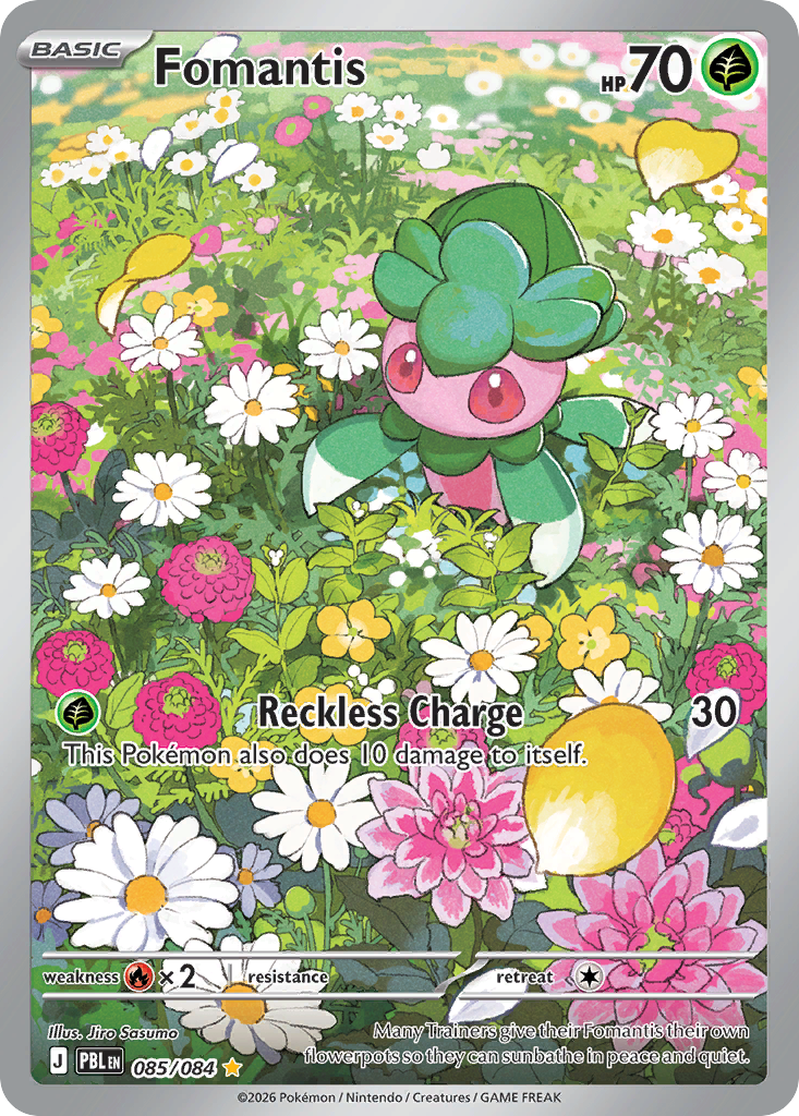 Fomantis • Pitch Black • 085/084 • Illustration Rare • Near Mint • Holofoil